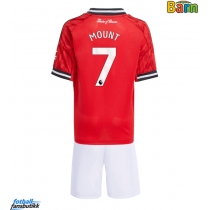 Manchester United Mason Mount #7 Hjemmedraktsett Barn 2025-26 Kortermet (+ Korte bukser)